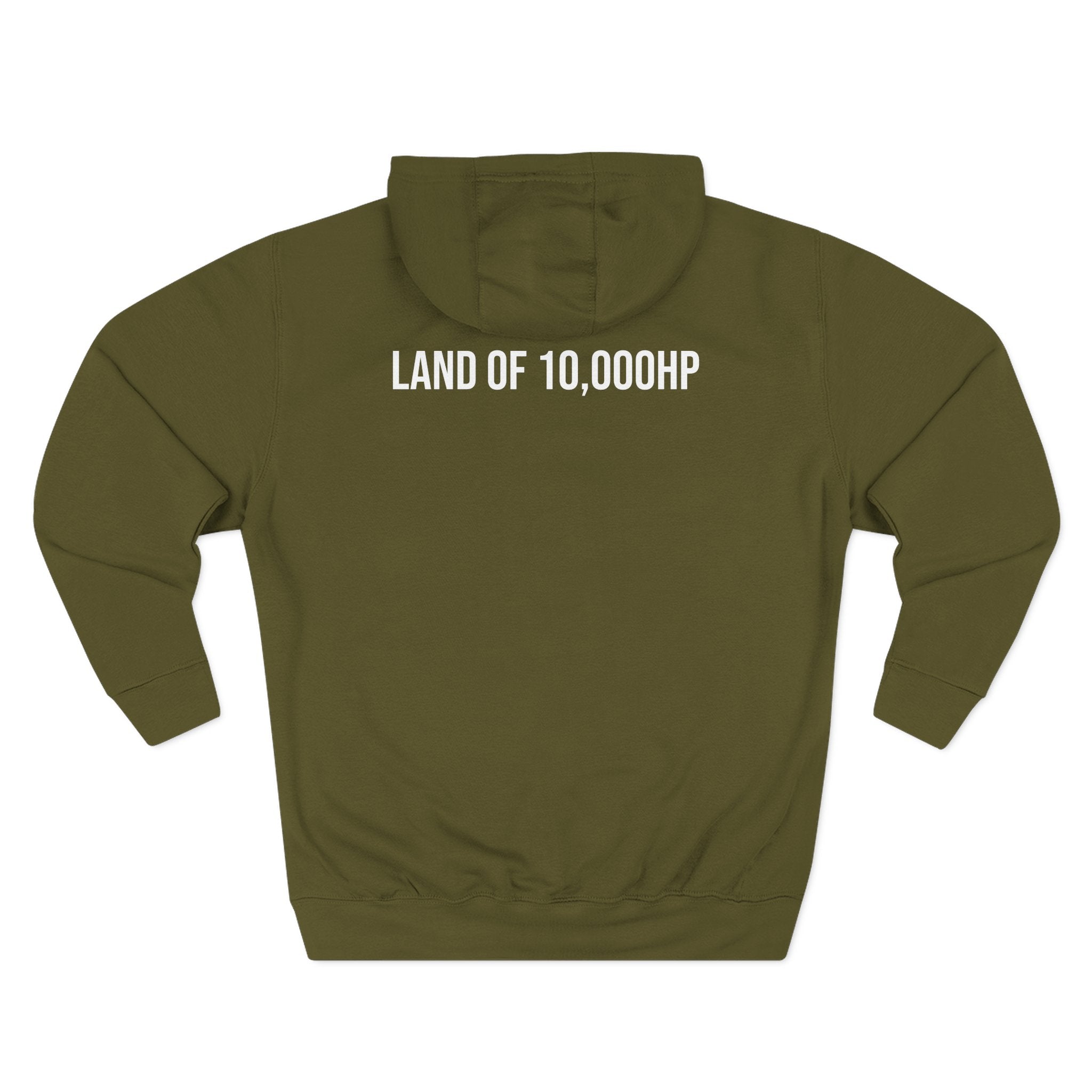 Racing Dragster Hoodie — "Land of 10,000HP" Fleece Pullover
