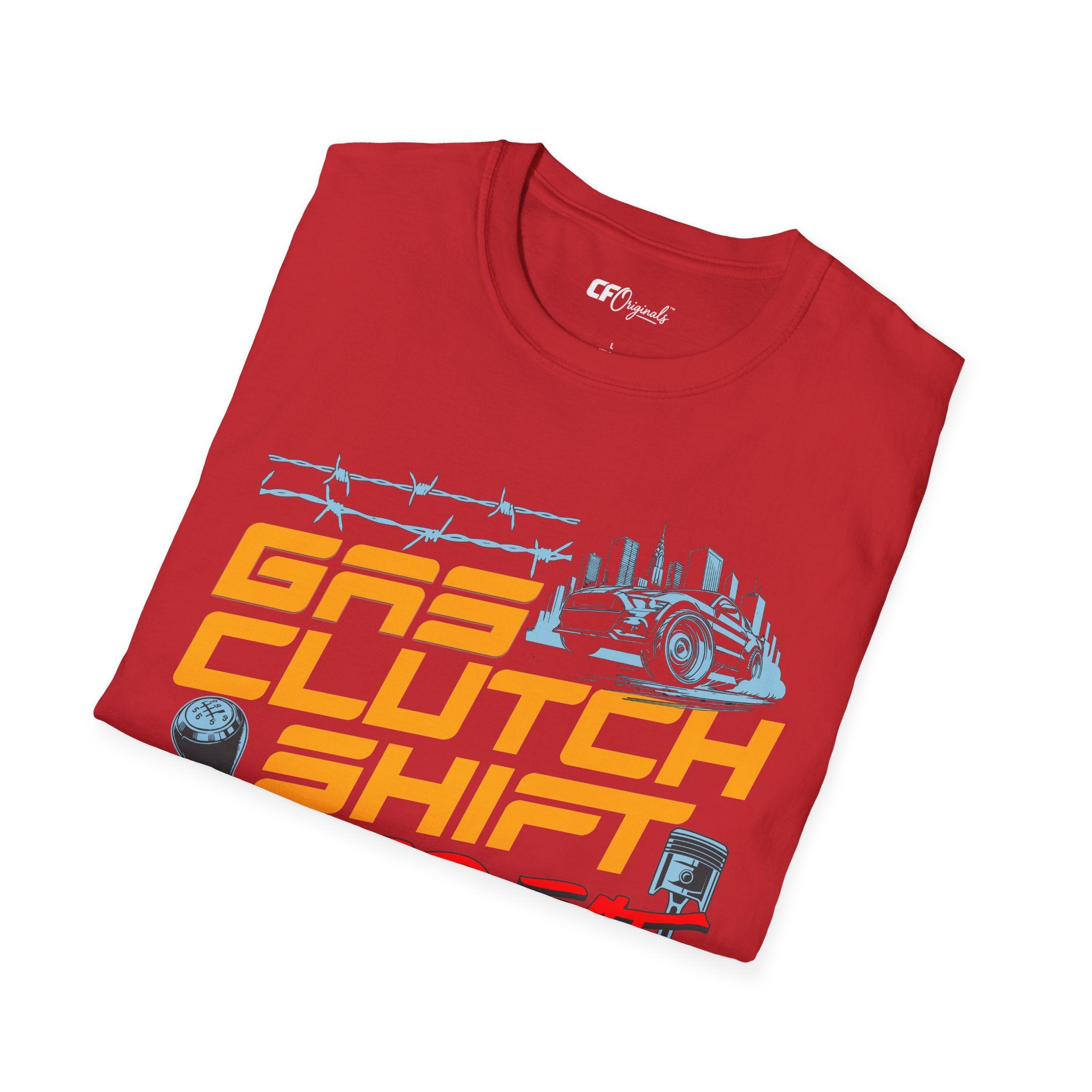 Gas Clutch Shift Tee — Racing Graphic T-Shirt