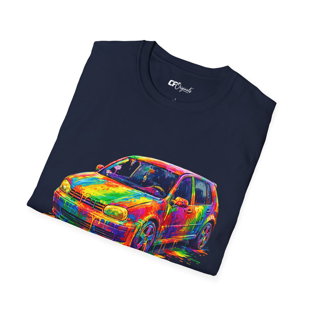 Colorful Hatchback Art Car T-Shirt