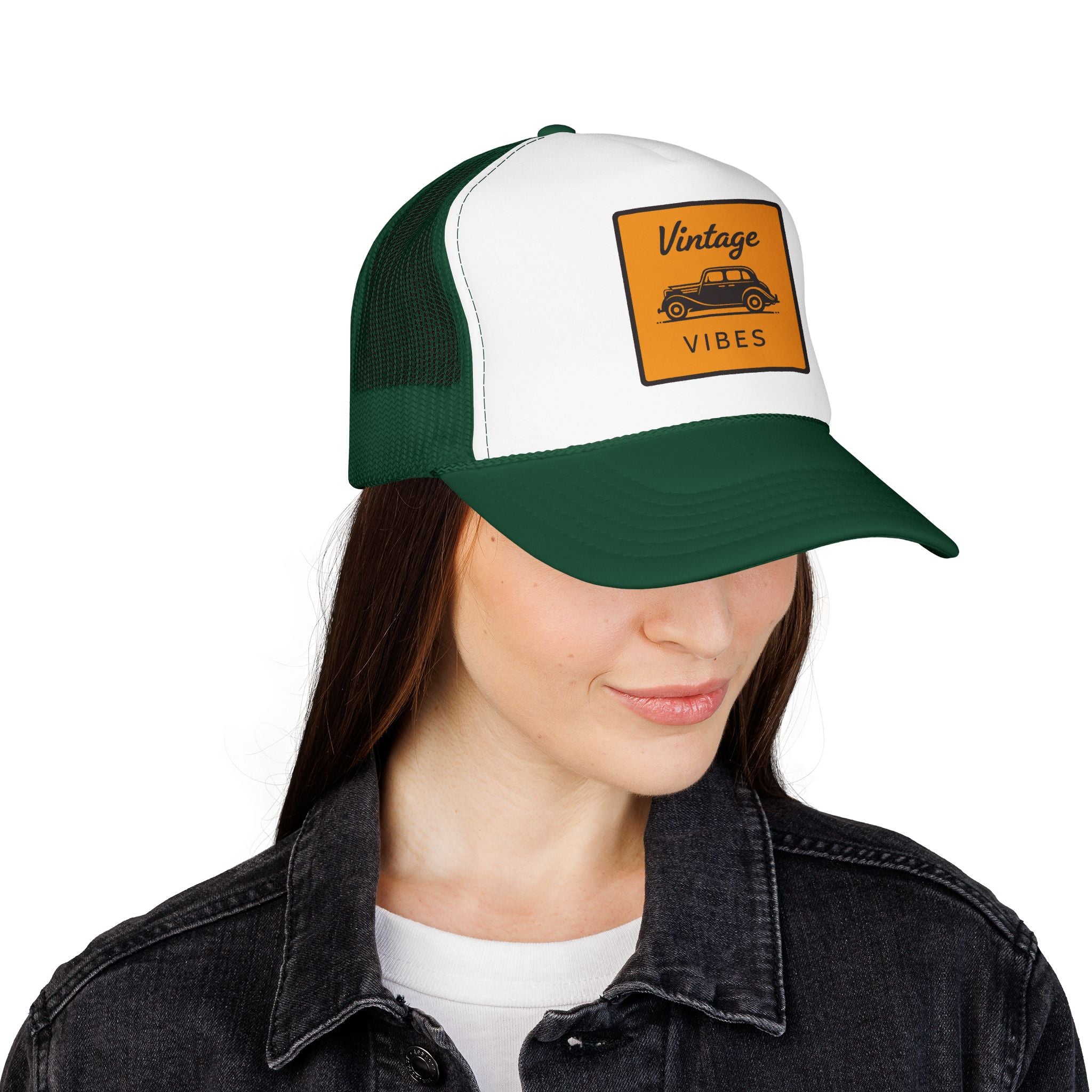 Vintage Vibes Trucker Hat — Retro Car Foam Cap