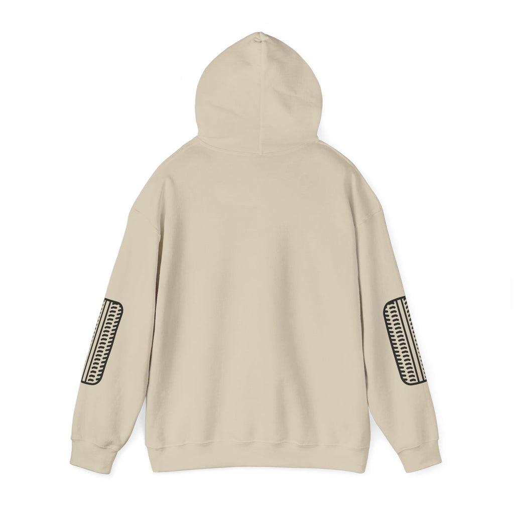 Racing Garage Hooded Sweatshirt — Vintage Racecar Track Scene