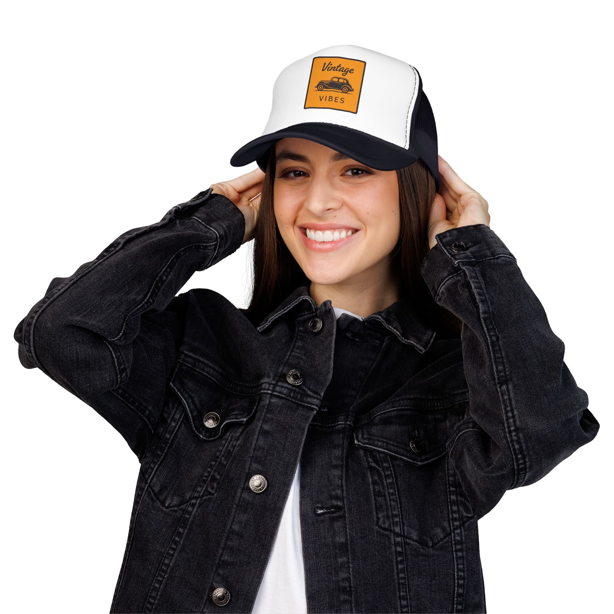 Vintage Vibes Trucker Hat — Retro Car Foam Cap