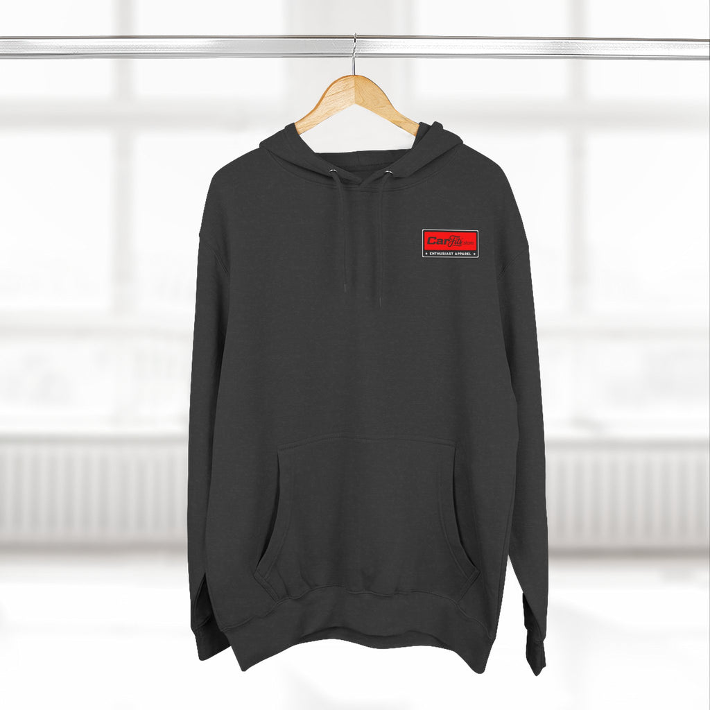 Flatout Garage Fleece Hoodie — Mechanic Shop Logo Pullover
