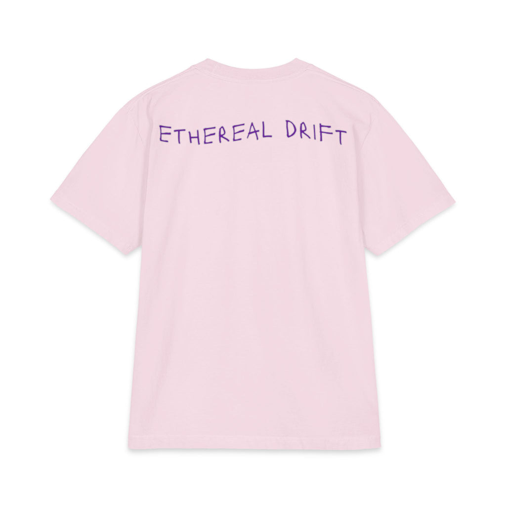 Ethereal Drift Graphic Tee — Neon Dreamscape Mountain Road