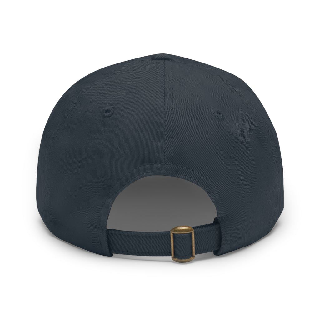 Mechanic Logo Dad Hat — Leather Patch Cap