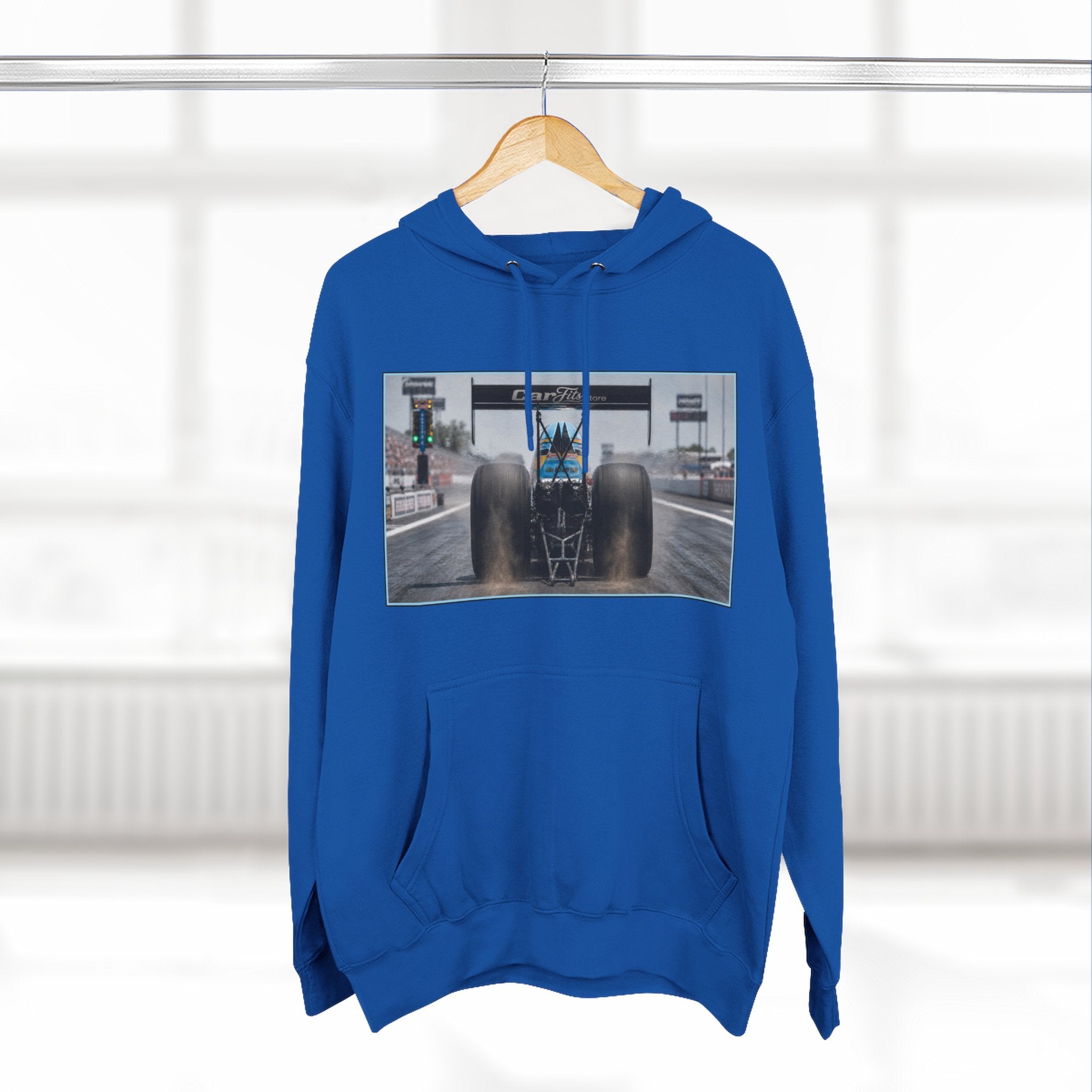 Racing Dragster Hoodie — "Land of 10,000HP" Fleece Pullover