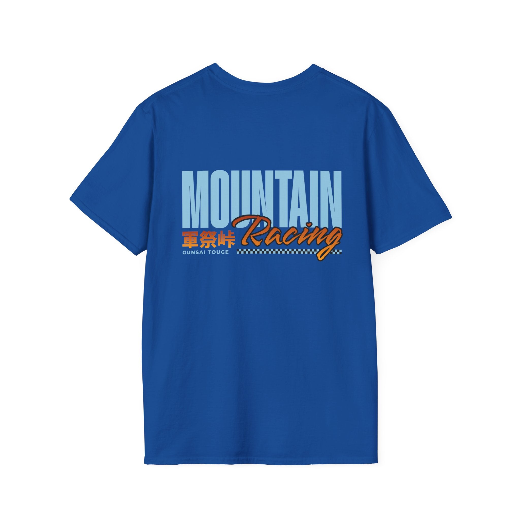 Minimal Orange CF Logo T-Shirt — Subtle Chest & Statement Back Graphic