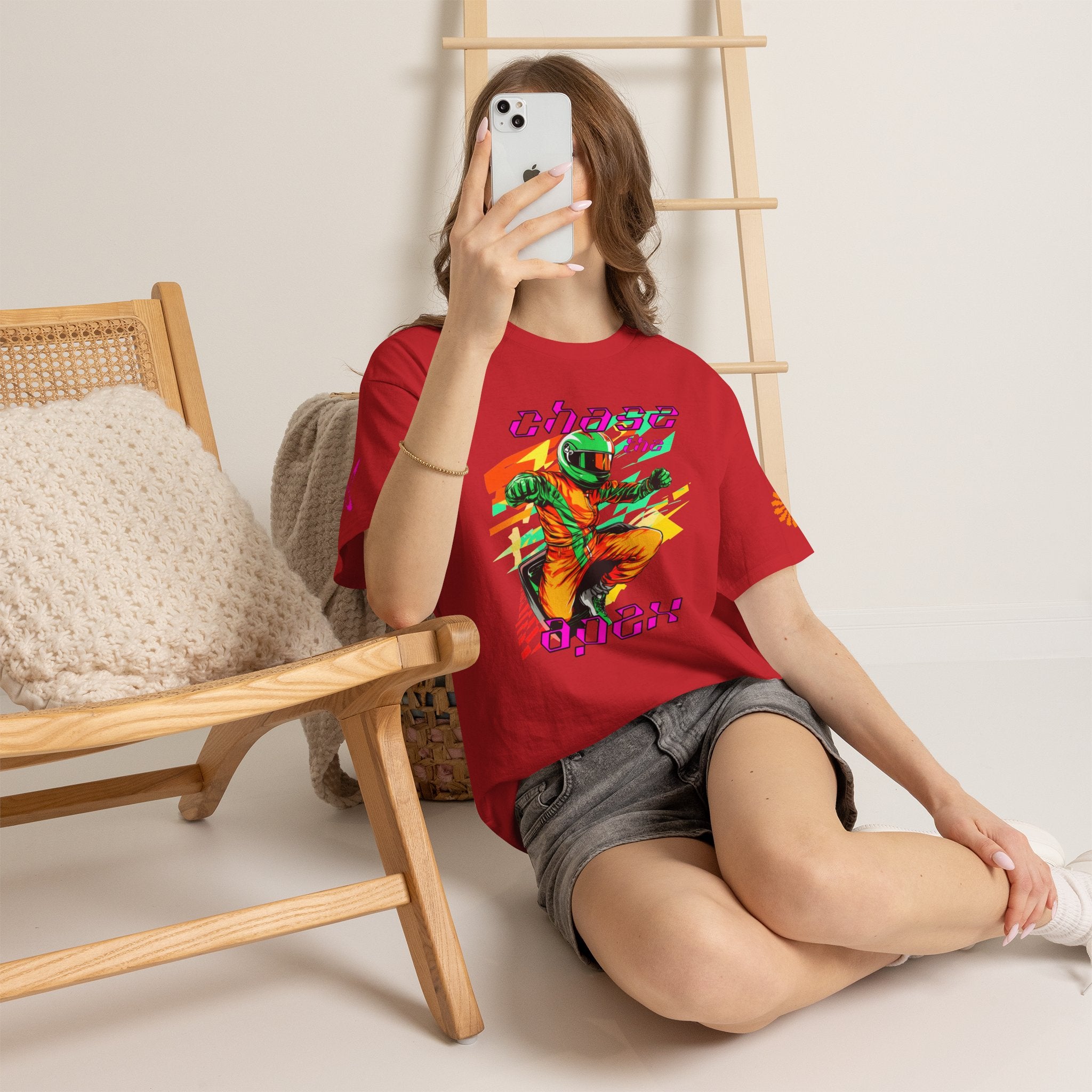 Racing Driver Graphic Tee — "Chase the Apex" Motorsport T‑Shirt