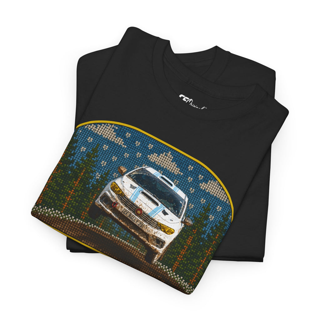 Forest Rally T‑Shirt – 'The Forest Is a Place of Magic' Cross-stitched Style Graphic
