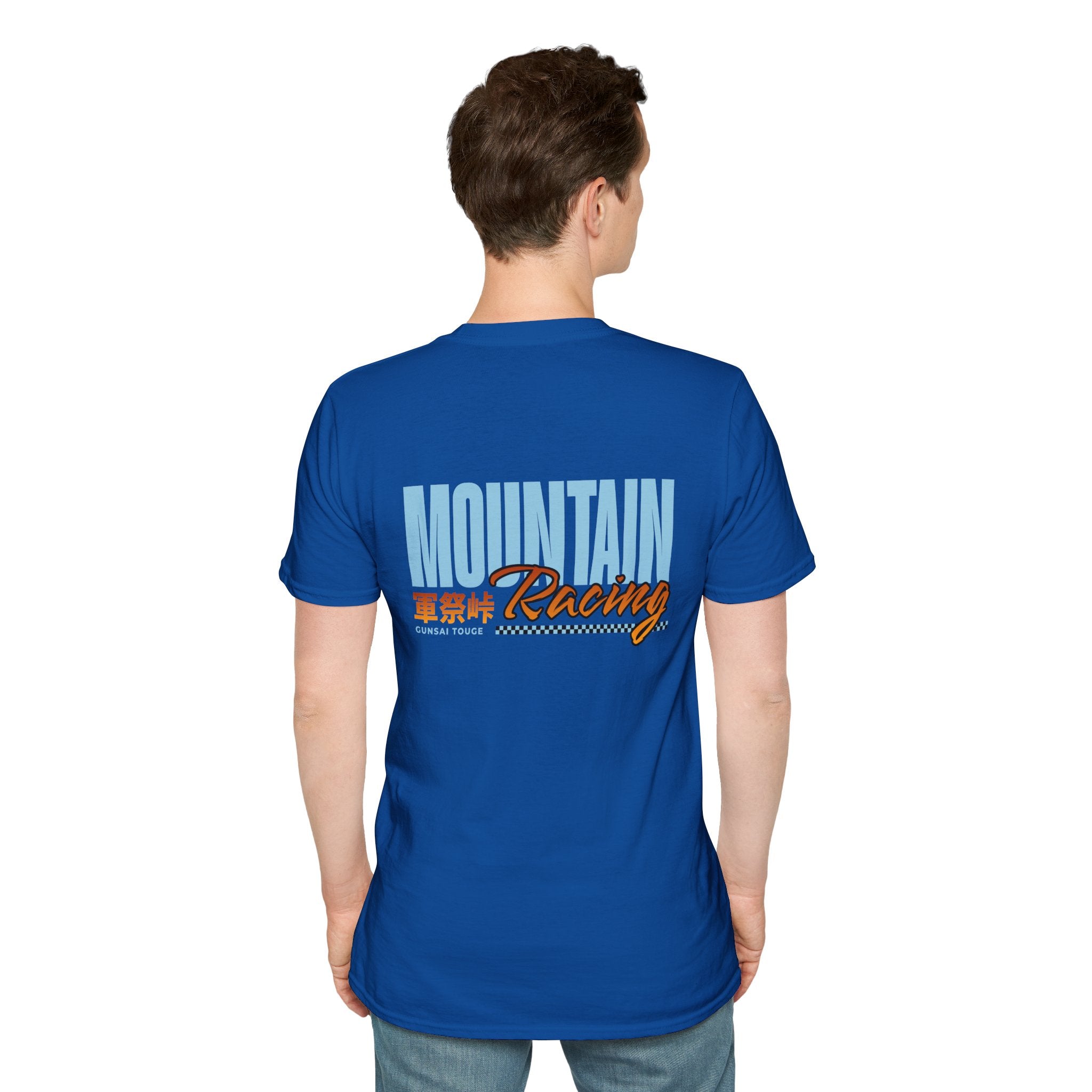 Minimal Orange CF Logo T-Shirt — Subtle Chest & Statement Back Graphic