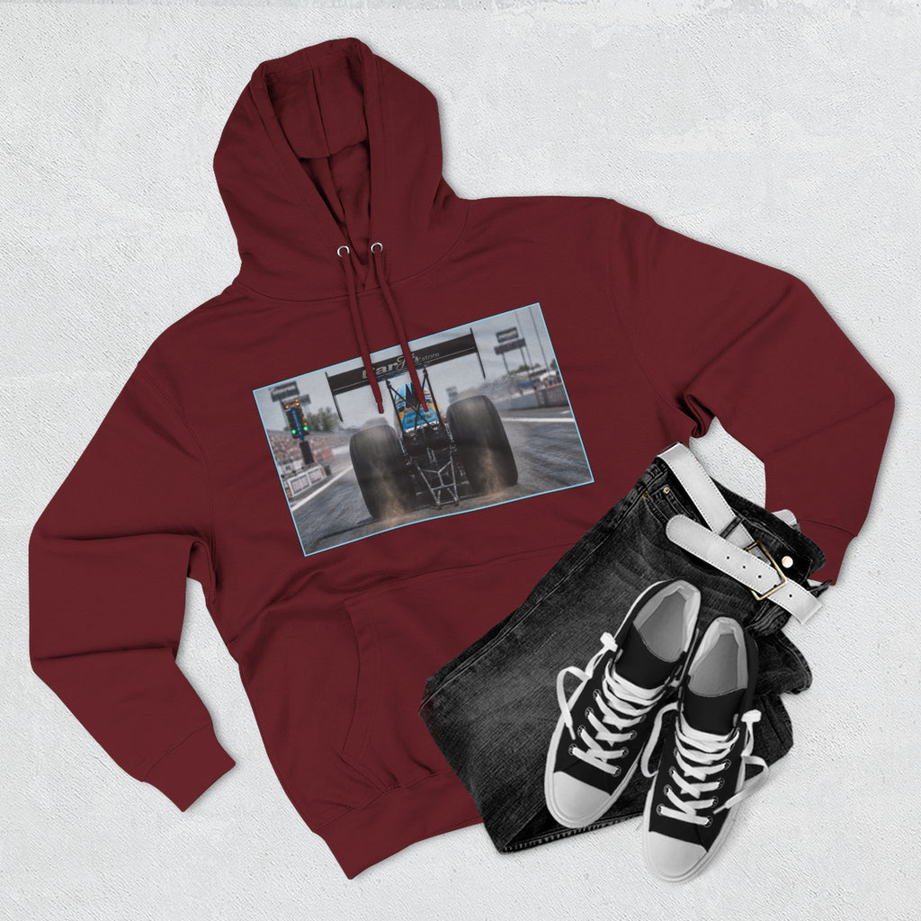 Racing Dragster Hoodie — "Land of 10,000HP" Fleece Pullover