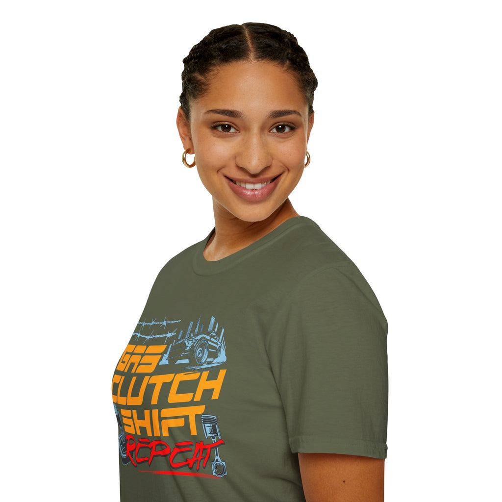Gas Clutch Shift Tee — Racing Graphic T-Shirt