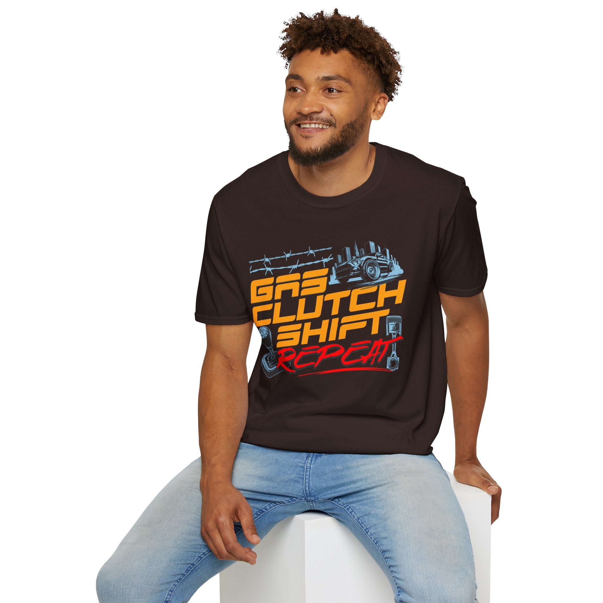 Gas Clutch Shift Tee — Racing Graphic T-Shirt