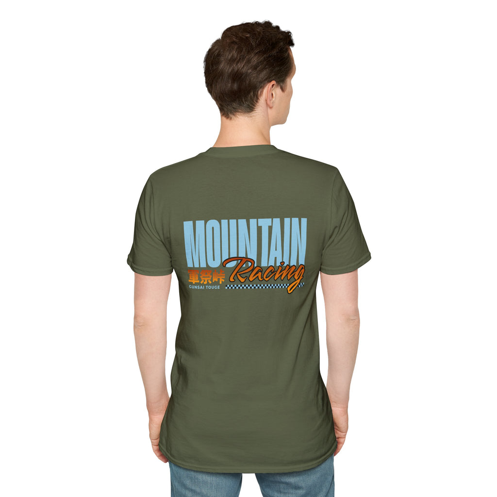 Minimal Orange CF Logo T-Shirt — Subtle Chest & Statement Back Graphic