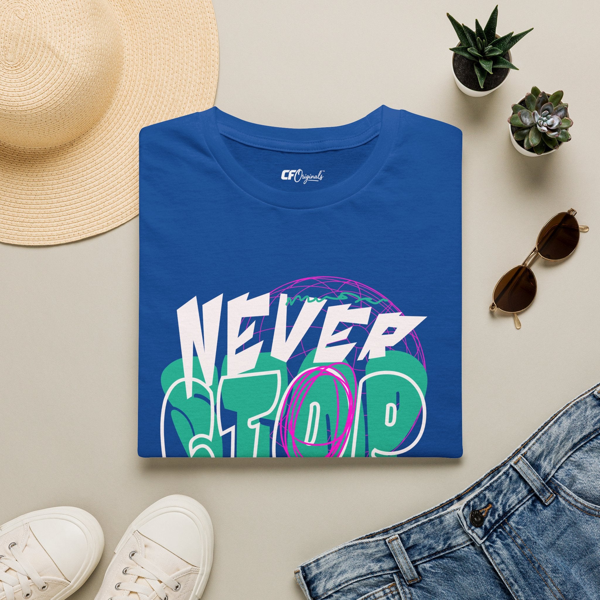 Never Stop Just Drive Graphic T‑Shirt