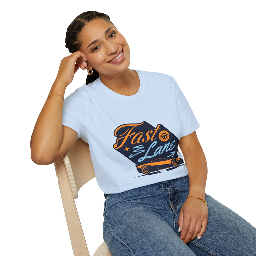 Fast Lane T-Shirt — Retro Racing Car Graphic Tee
