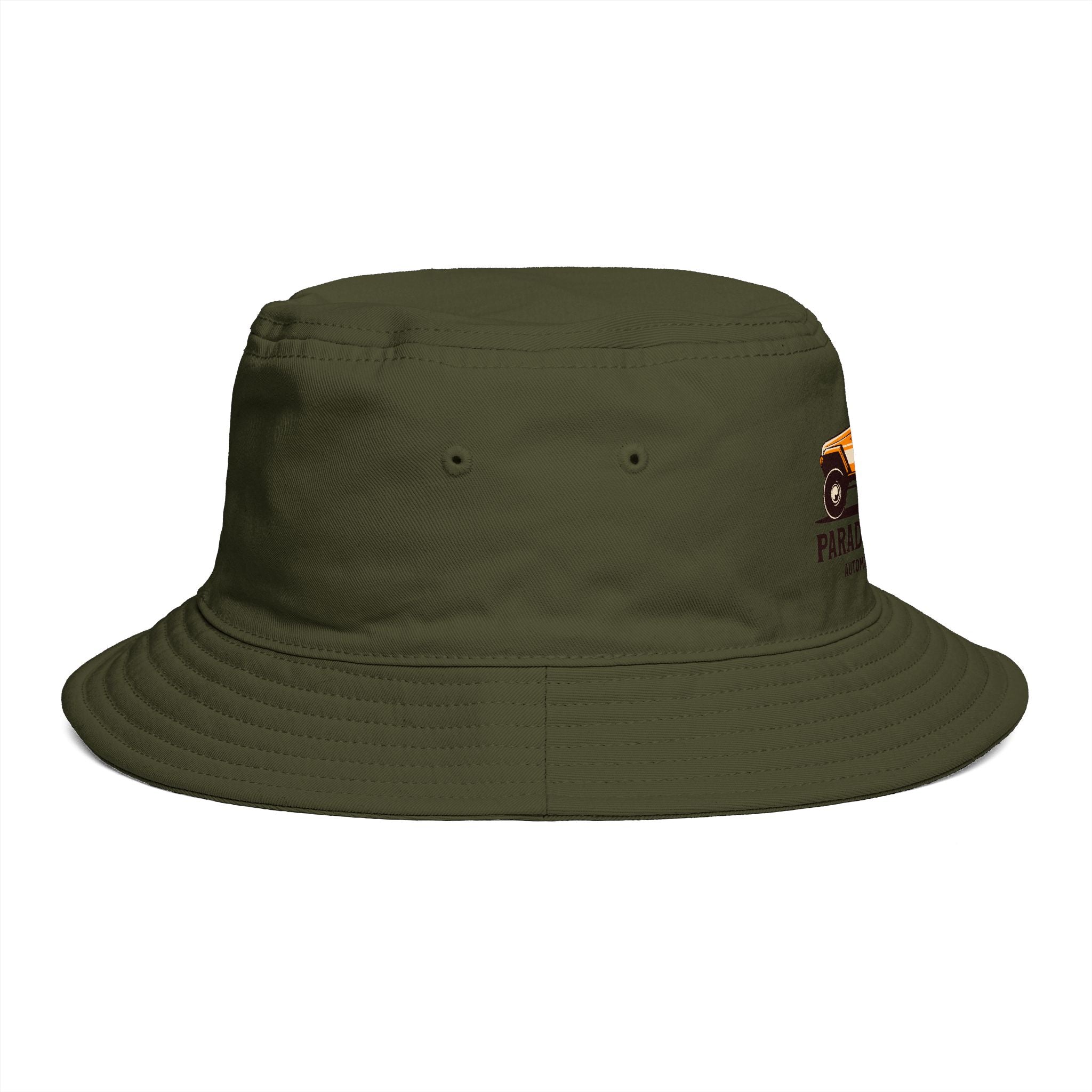 Paradise Beach Surf Buggy Bucket Hat — Vintage Beach Vacation Sun Hat