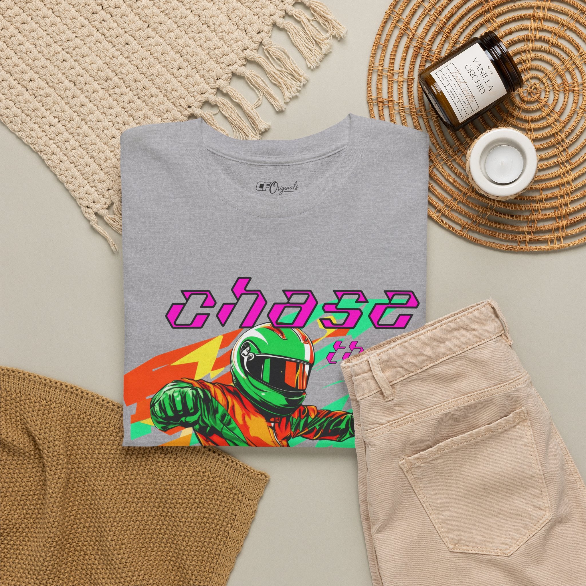 Racing Driver Graphic Tee — "Chase the Apex" Motorsport T‑Shirt