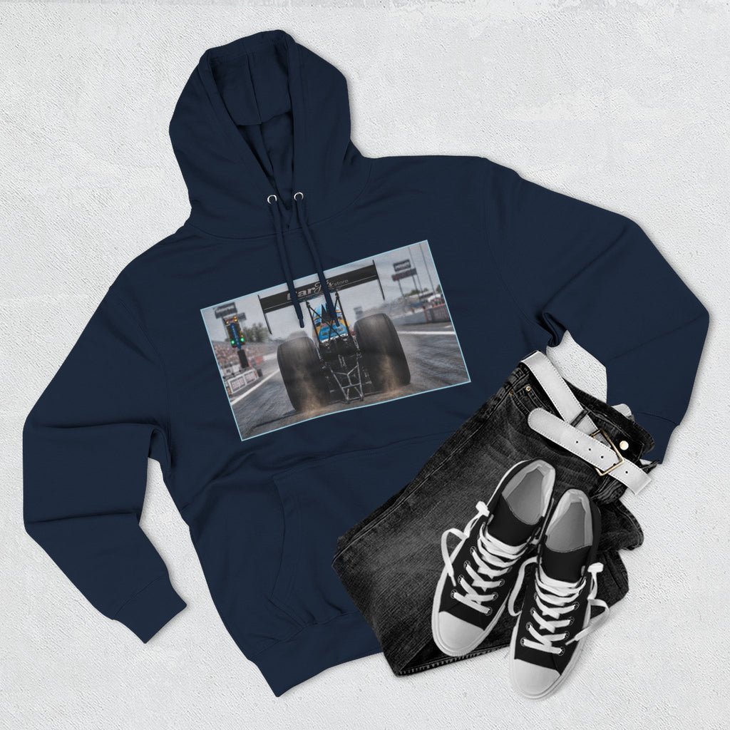 Racing Dragster Hoodie — "Land of 10,000HP" Fleece Pullover