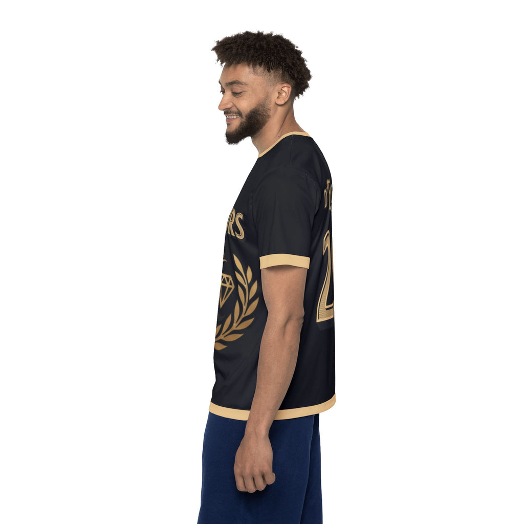 Concours D'Elegance Men's Jersey — Black & Gold Racing Tee (Number 26)