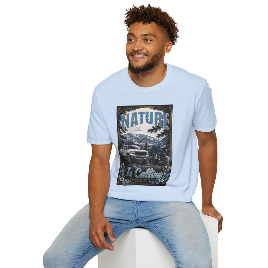 Vintage Mountain Truck T-Shirt — 'Nature' Graphic
