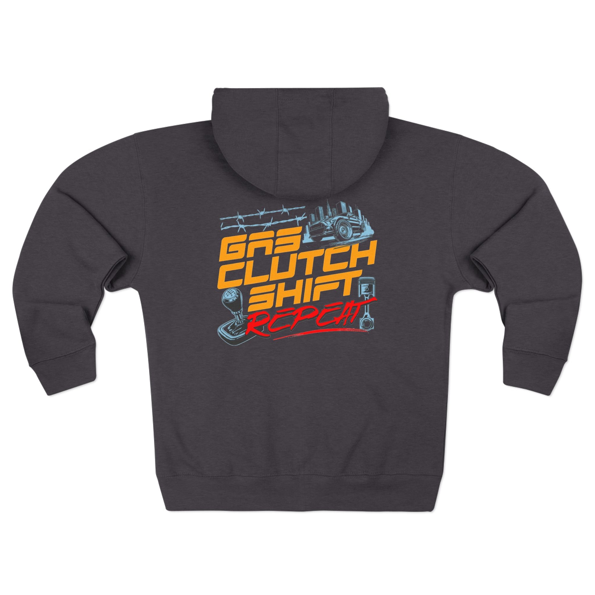 Zip Hoodie — Gas Clutch Shift Racing Zip-Up Hoodie