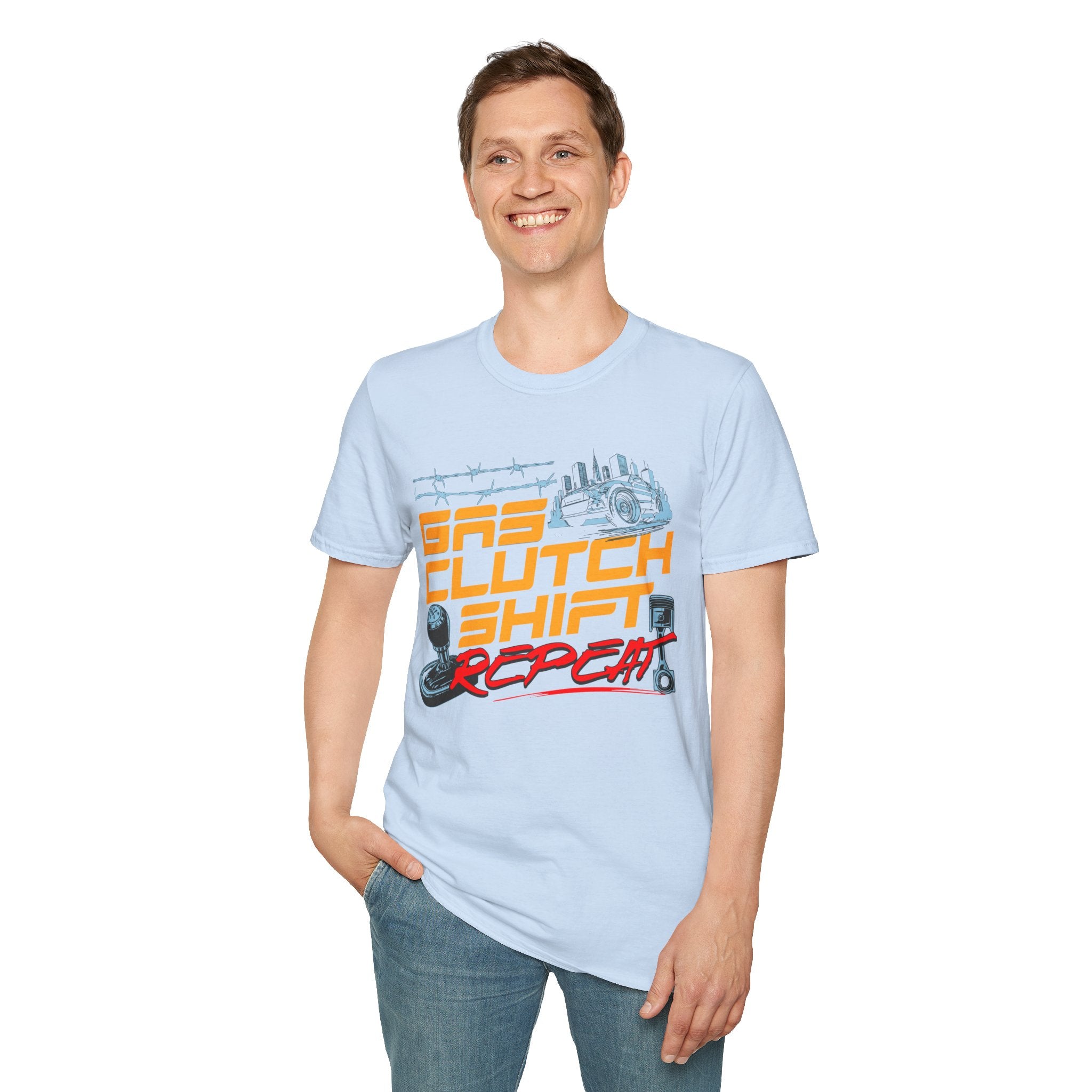 Gas Clutch Shift Tee — Racing Graphic T-Shirt