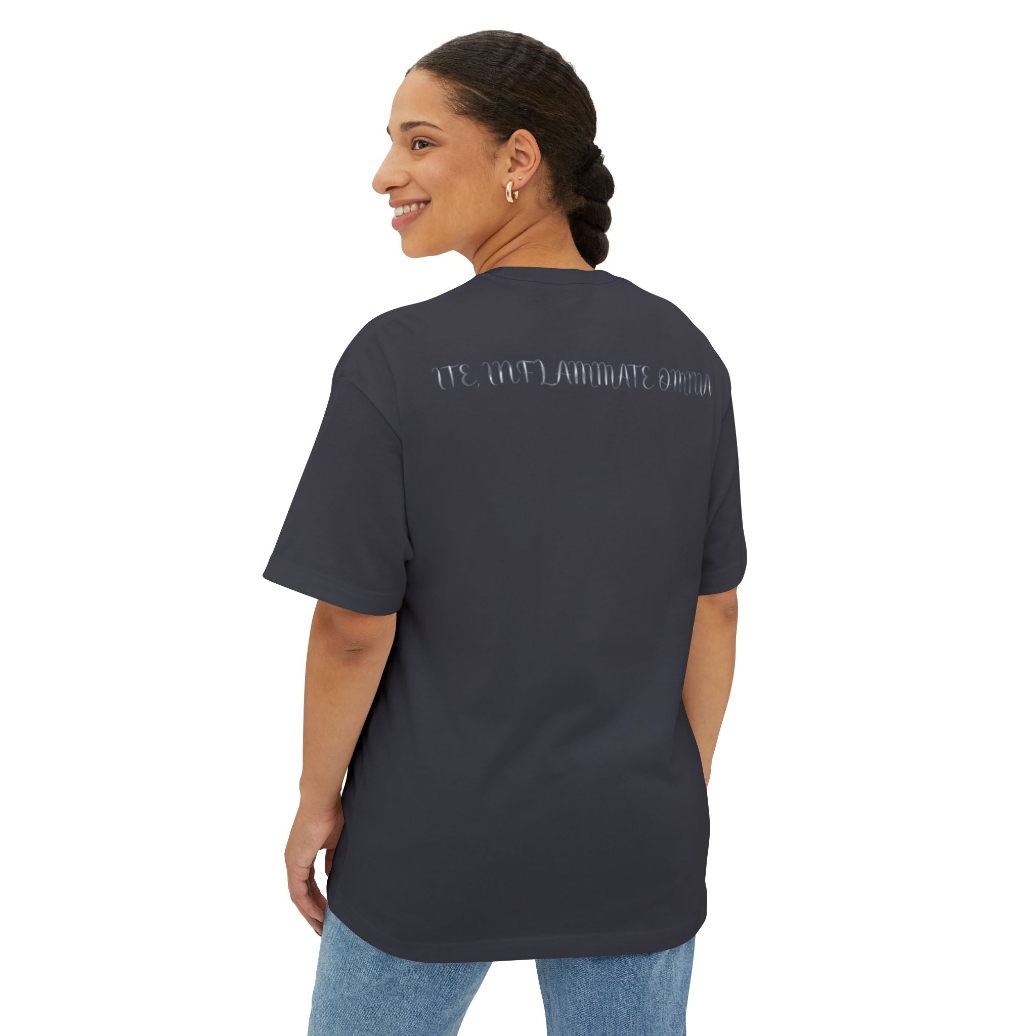 Neon Eye Boxy Tee — Retro Roadside Art Graphic Tee