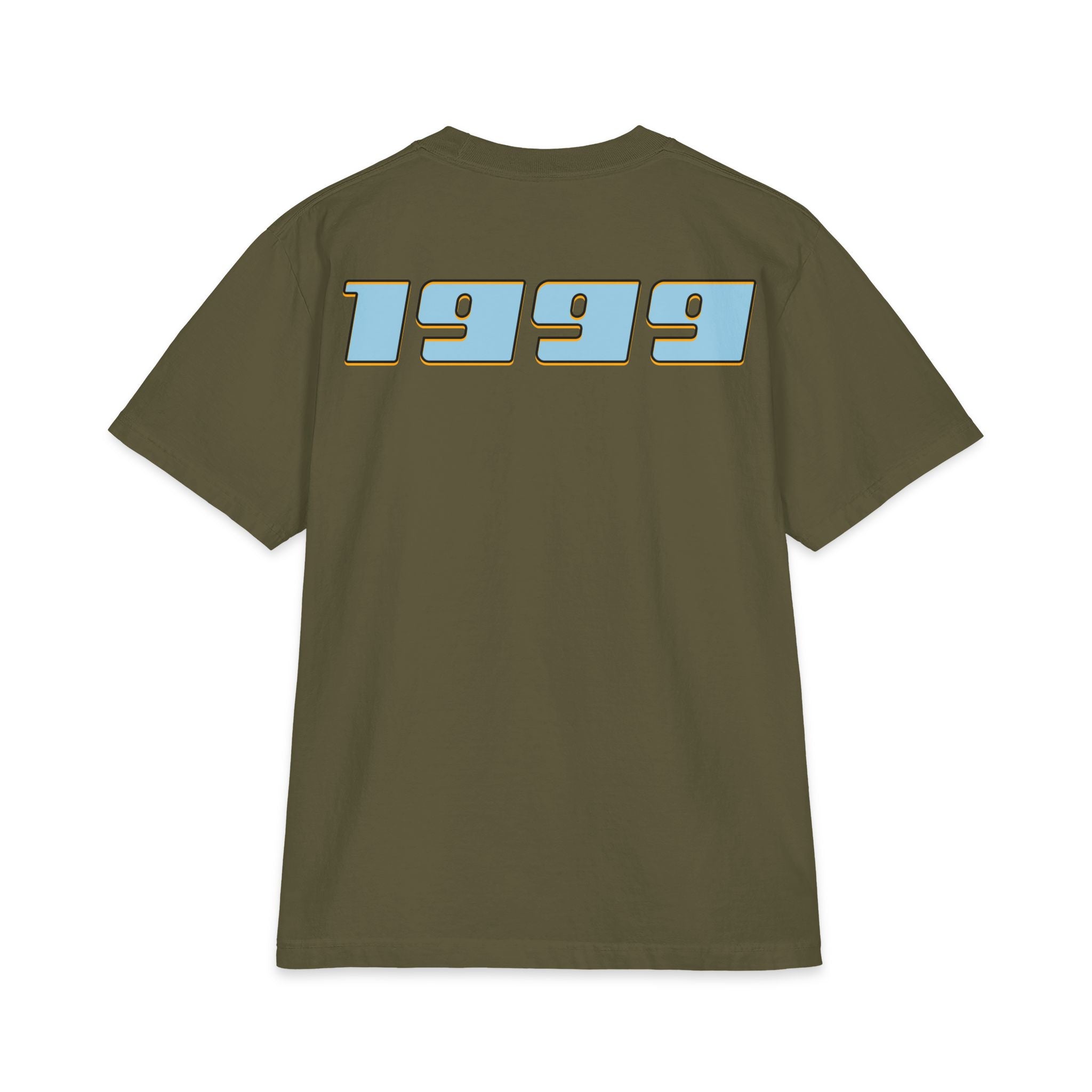 Classic Custom Mini-Truck Tee — Blue and Gold Graphic T-Shirt