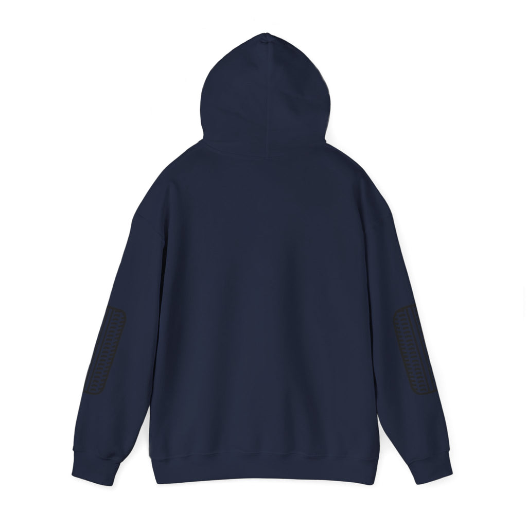 Racing Garage Hooded Sweatshirt — Vintage Racecar Track Scene