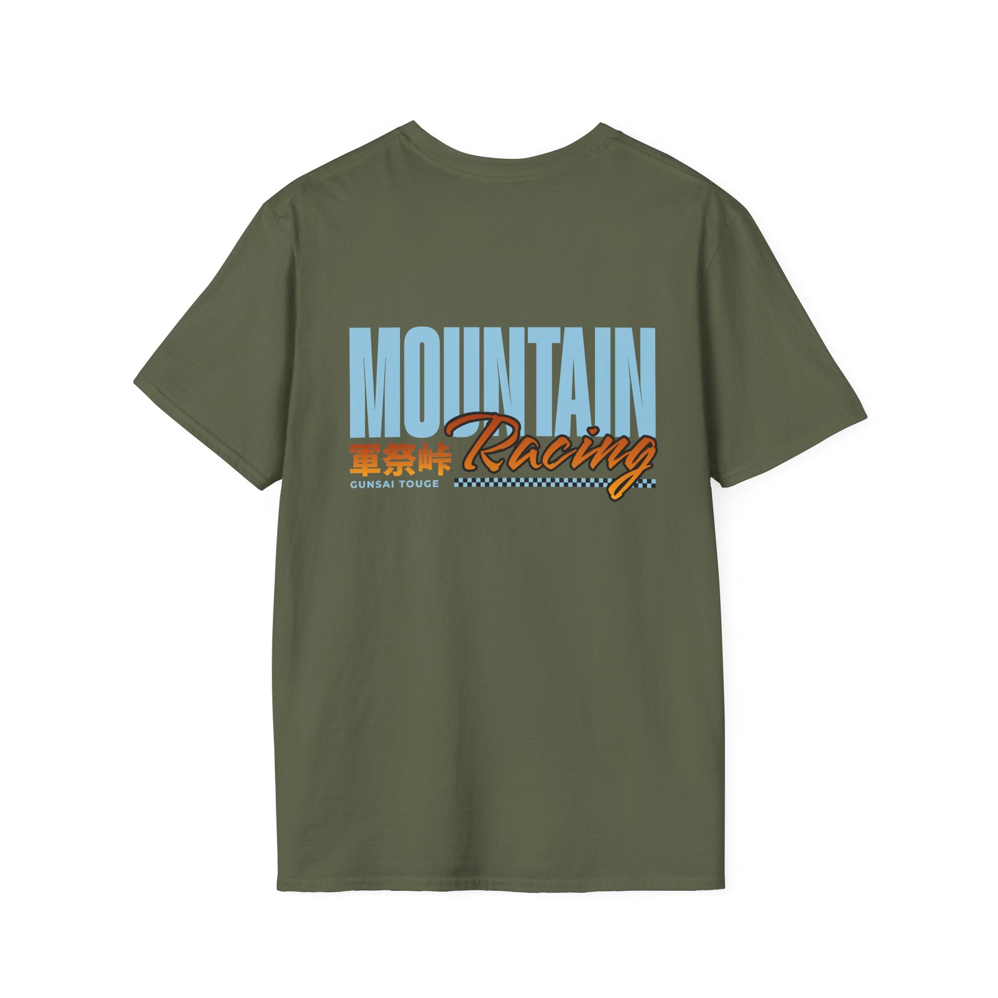 Minimal Orange CF Logo T-Shirt — Subtle Chest & Statement Back Graphic