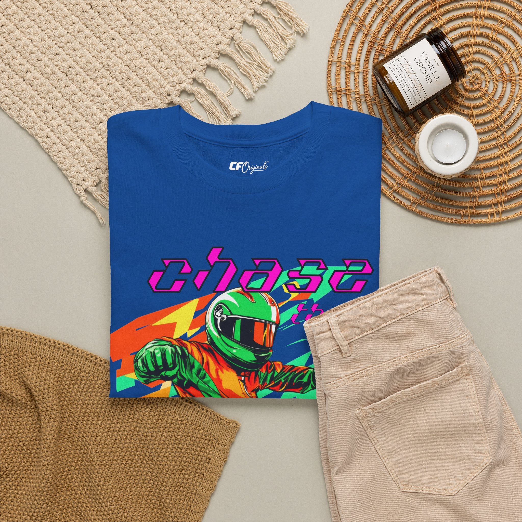 Racing Driver Graphic Tee — "Chase the Apex" Motorsport T‑Shirt