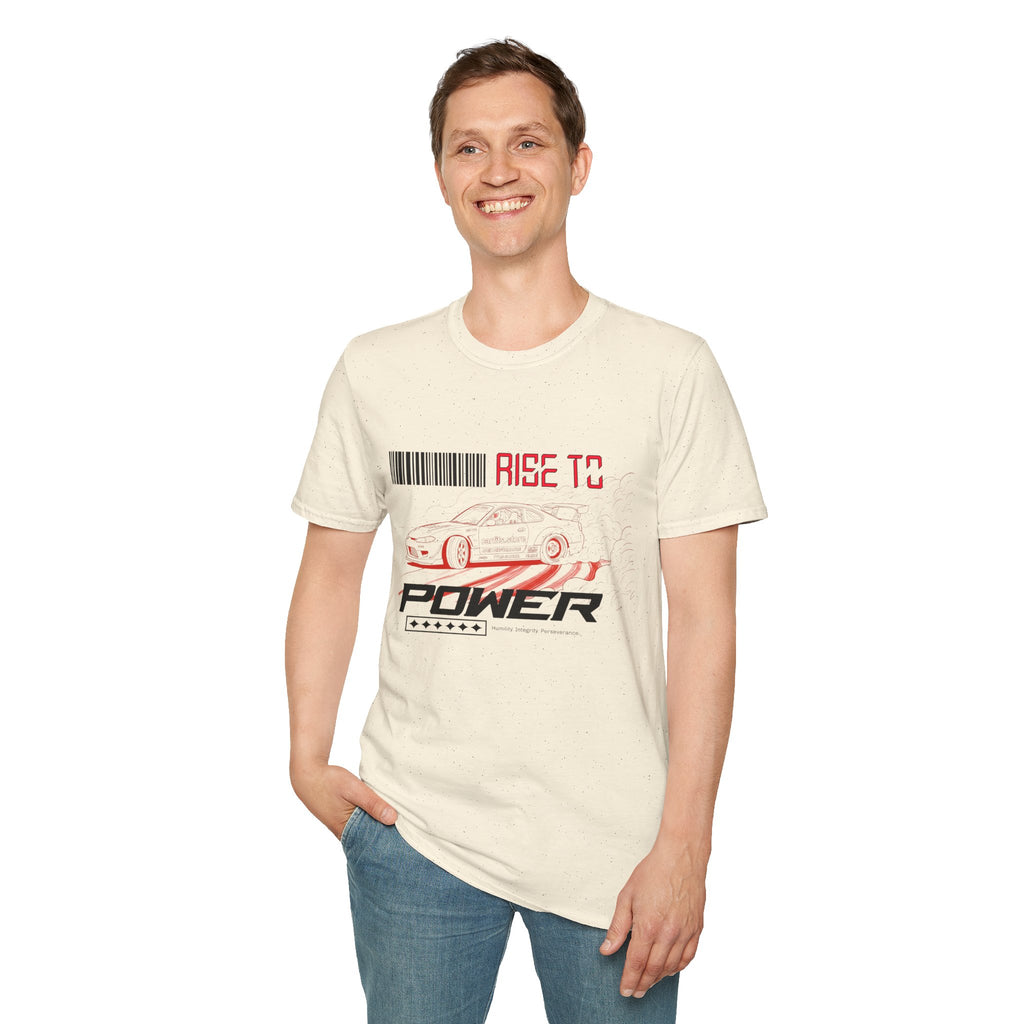 Car Racing T-Shirt — "Rise to Power" Drift Sports Tee
