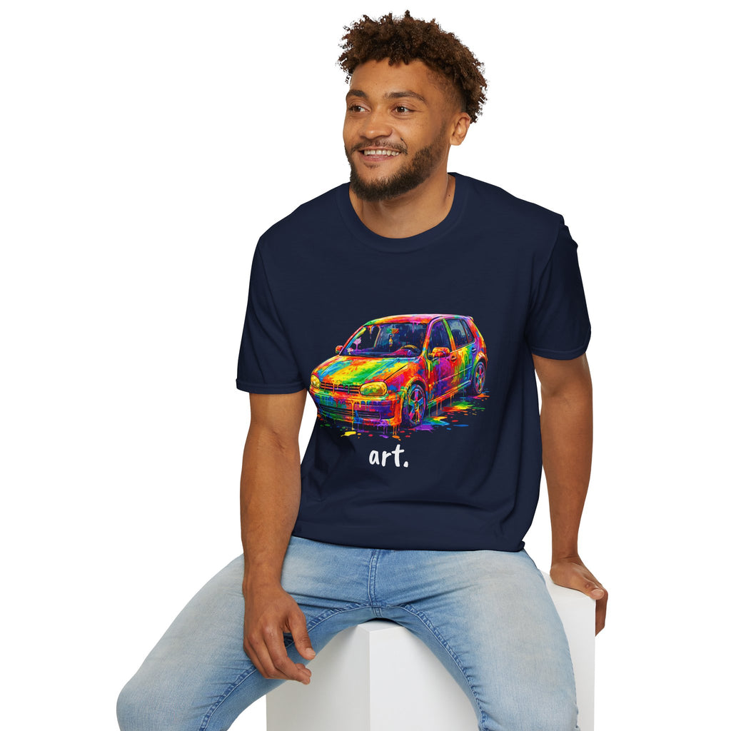Colorful Hatchback Art Car T-Shirt
