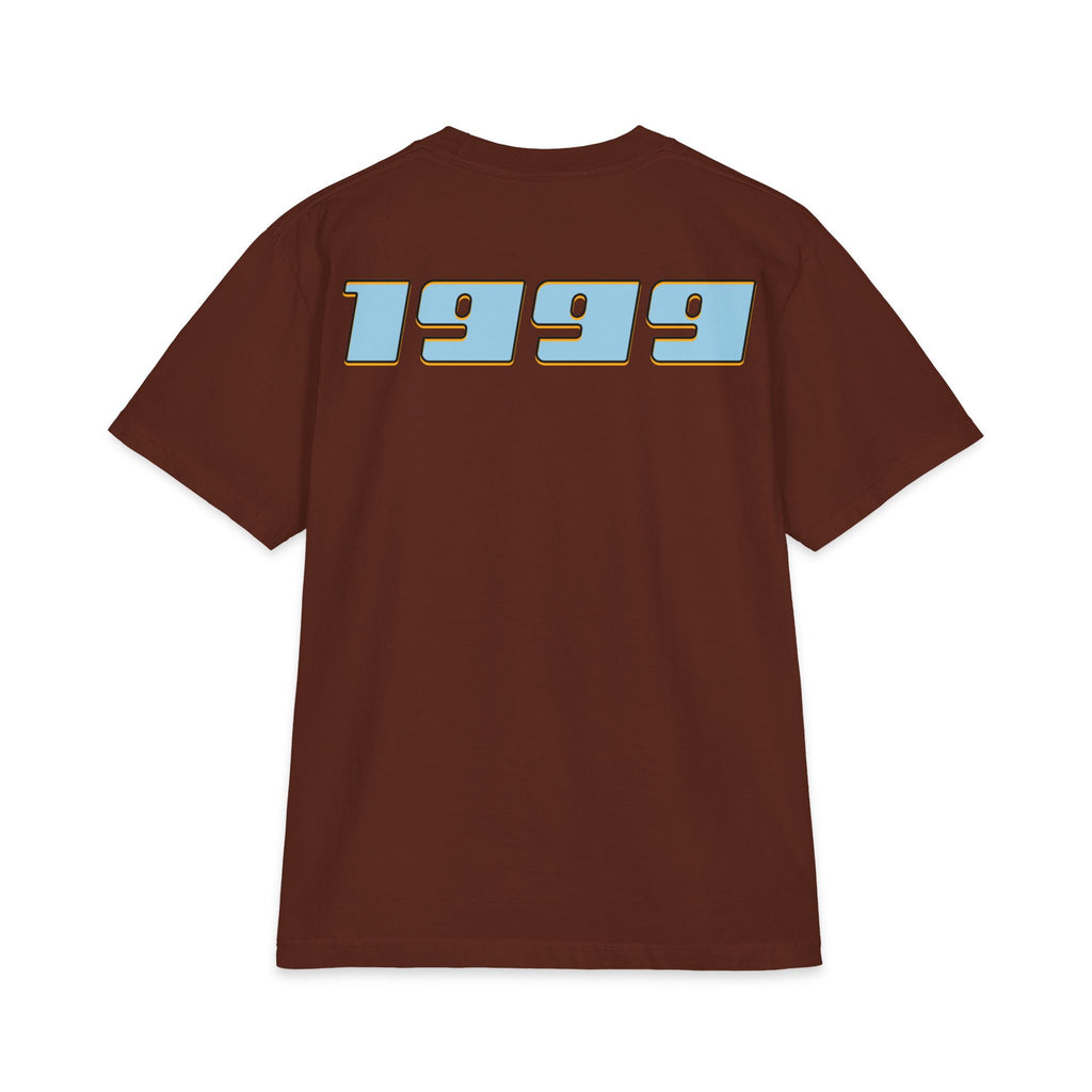 Classic Custom Mini-Truck Tee — Blue and Gold Graphic T-Shirt