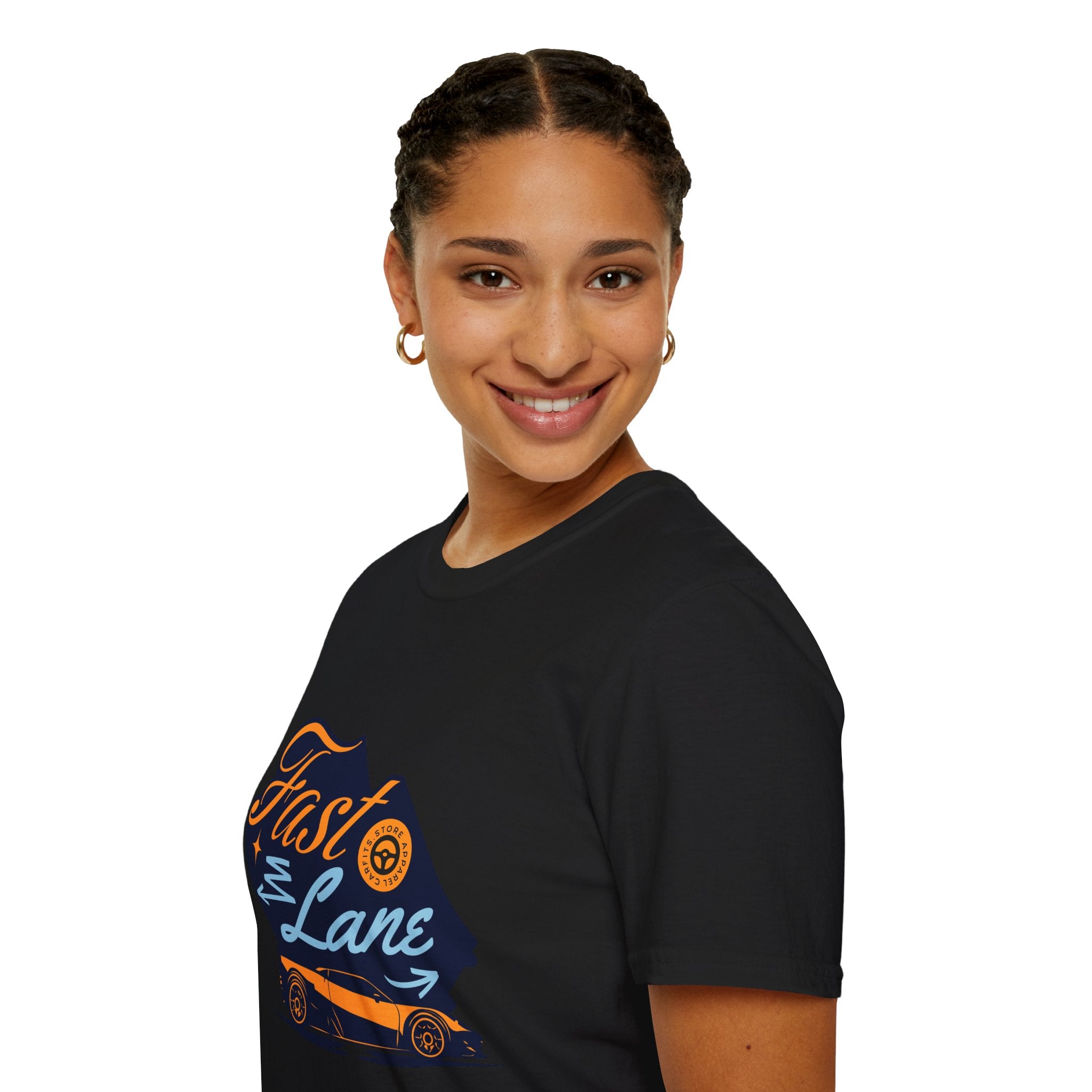 Fast Lane T-Shirt — Retro Racing Car Graphic Tee