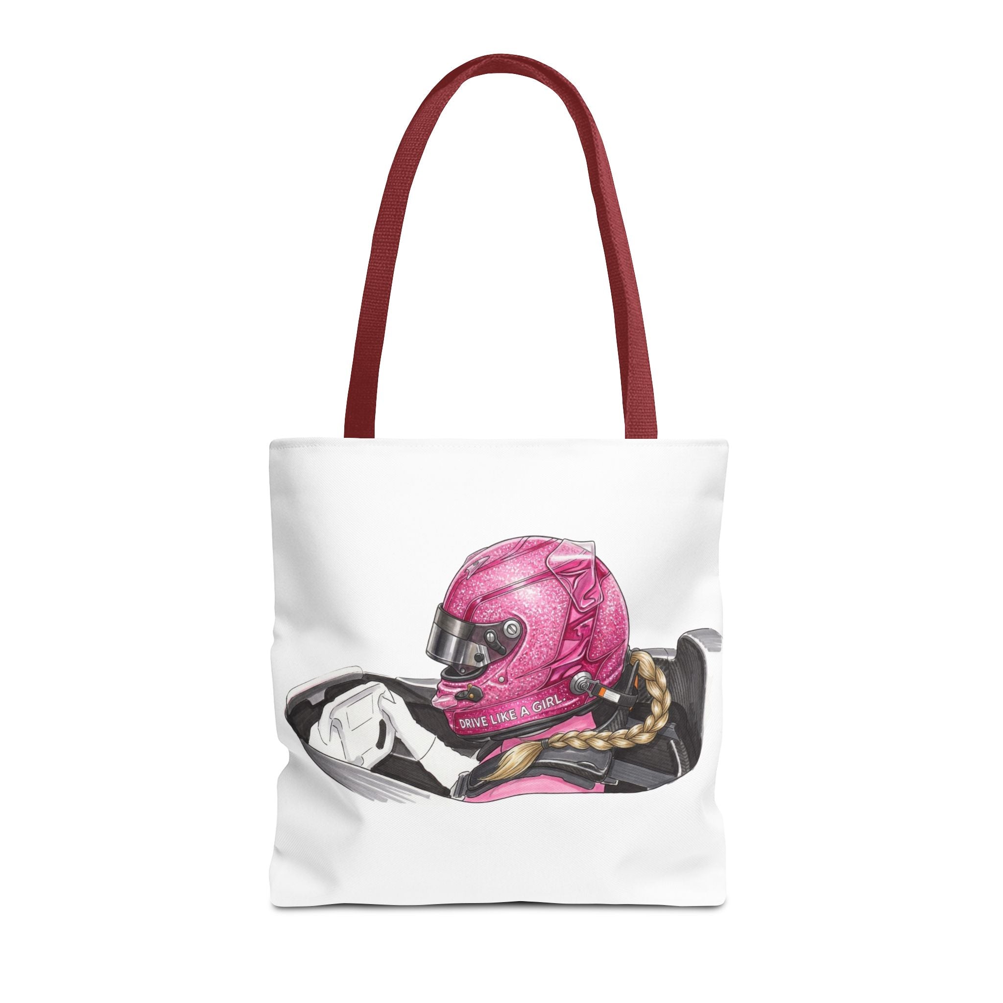 Drive Like a Girl - Pink Helmet Everyday Tote Bag