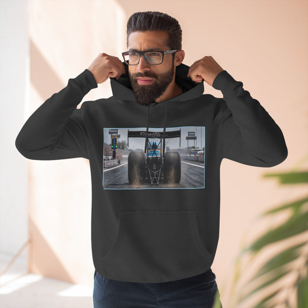 Racing Dragster Hoodie — "Land of 10,000HP" Fleece Pullover