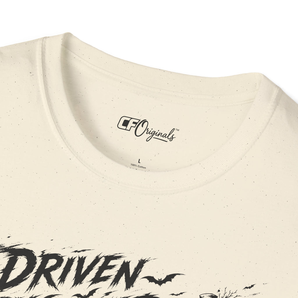 Driven By Fear T‑Shirt — Horror Sports Car Graphic Tee