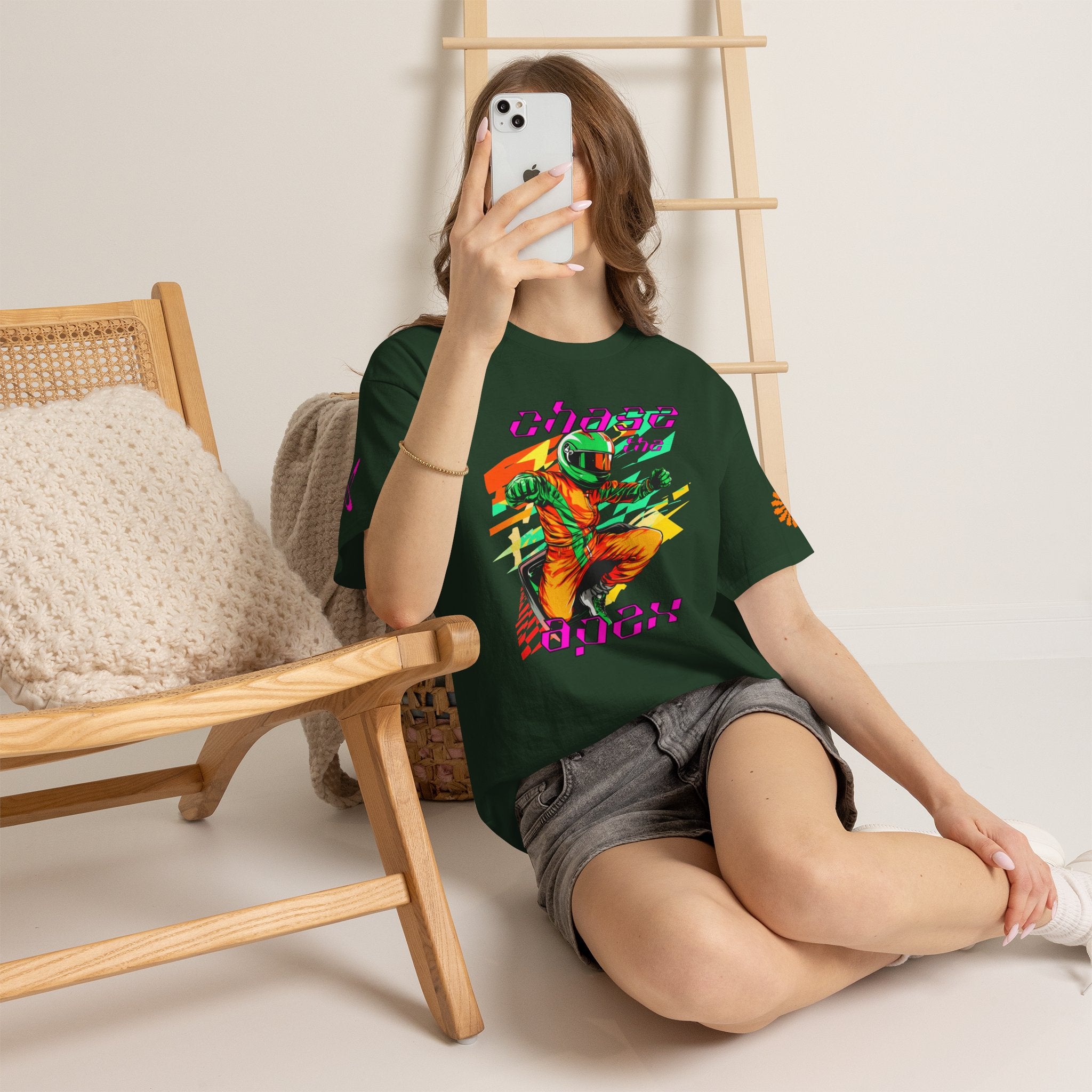 Racing Driver Graphic Tee — "Chase the Apex" Motorsport T‑Shirt