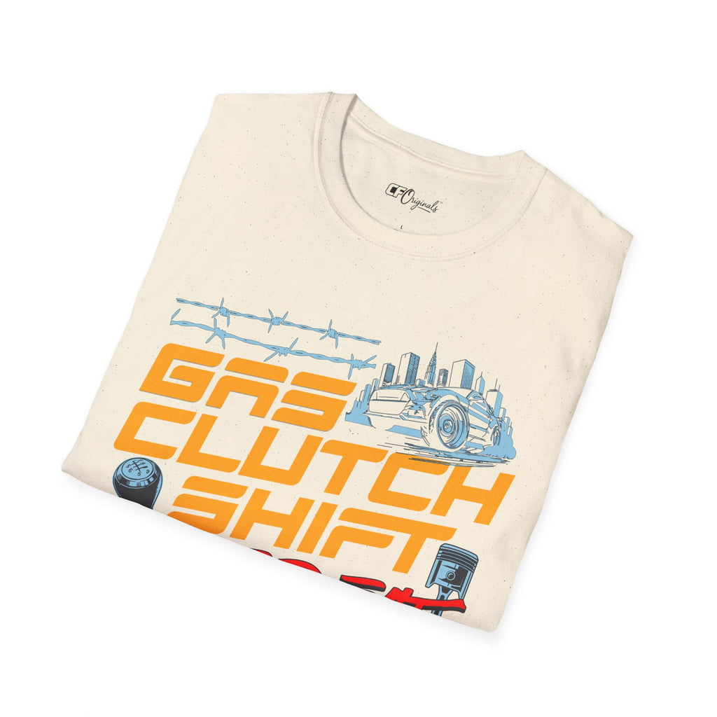 Gas Clutch Shift Tee — Racing Graphic T-Shirt
