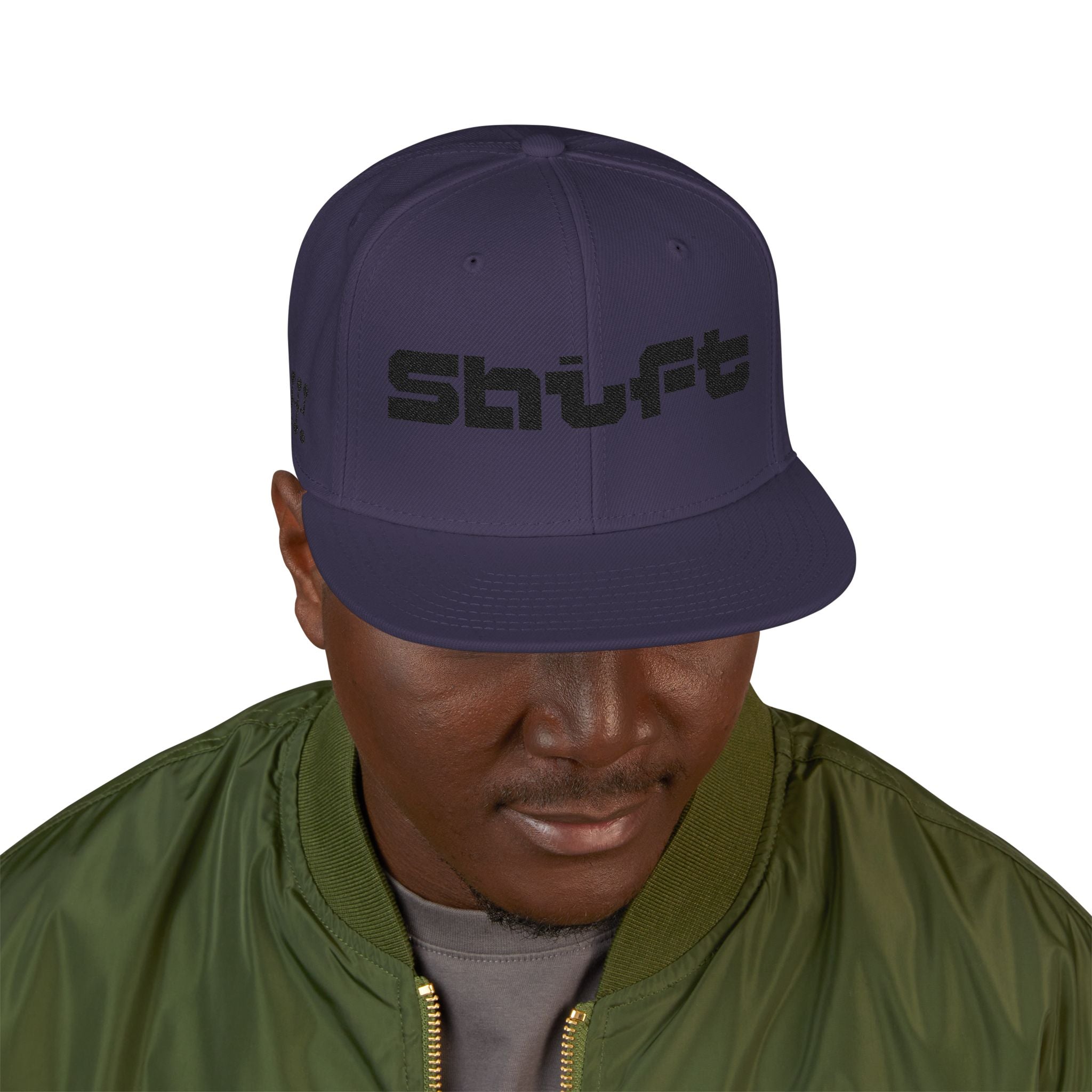 Embroidered 'Shift' Snapback Hat — Motorsport Logos