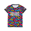 Paloma Petrol Women's Sports Jersey – Neon Camo Team Top with '26' Back Number