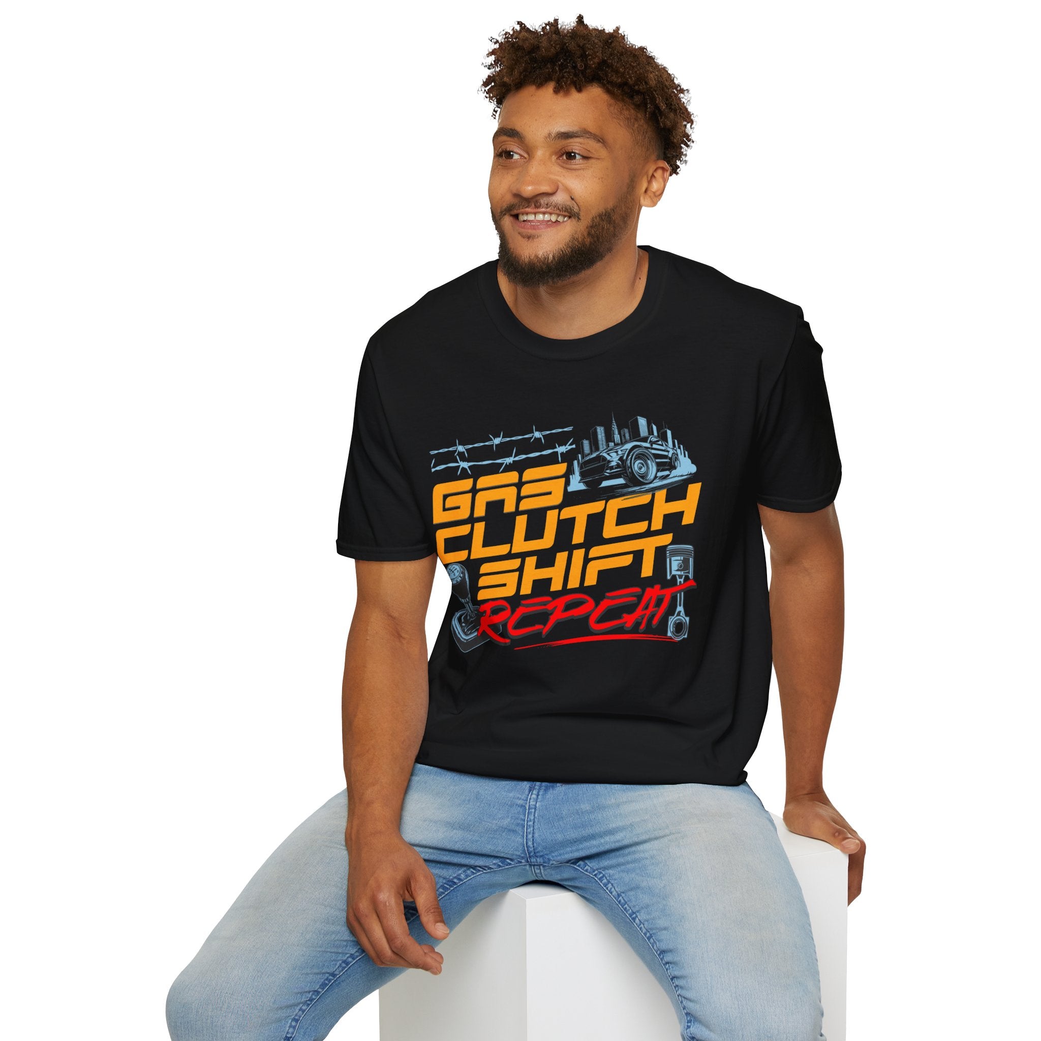 Gas Clutch Shift Tee — Racing Graphic T-Shirt