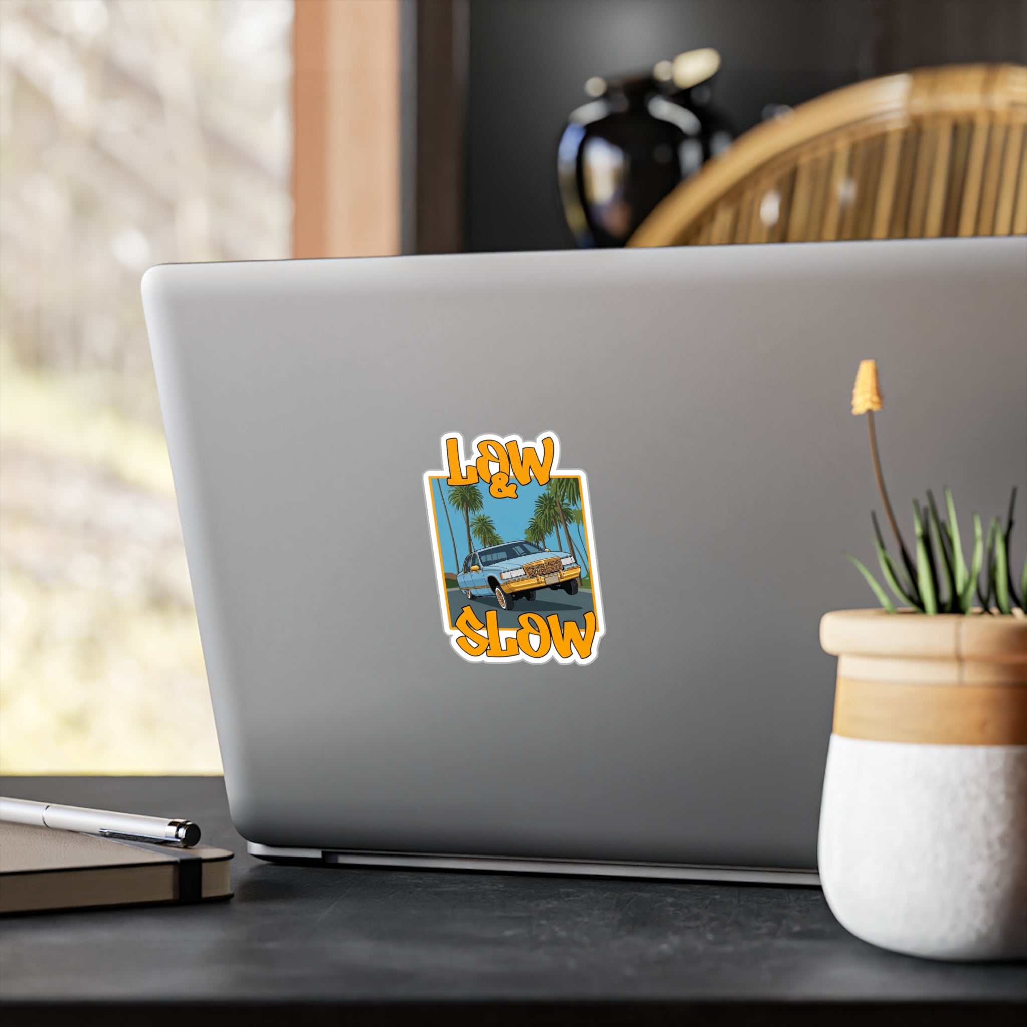 Low & Slow Car Sticker (Small) — Kiss-cut Vinyl
