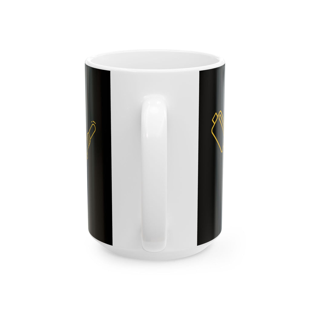 Drive With Pride Ceramic Mug – Yellow Emblem (11oz/15oz)