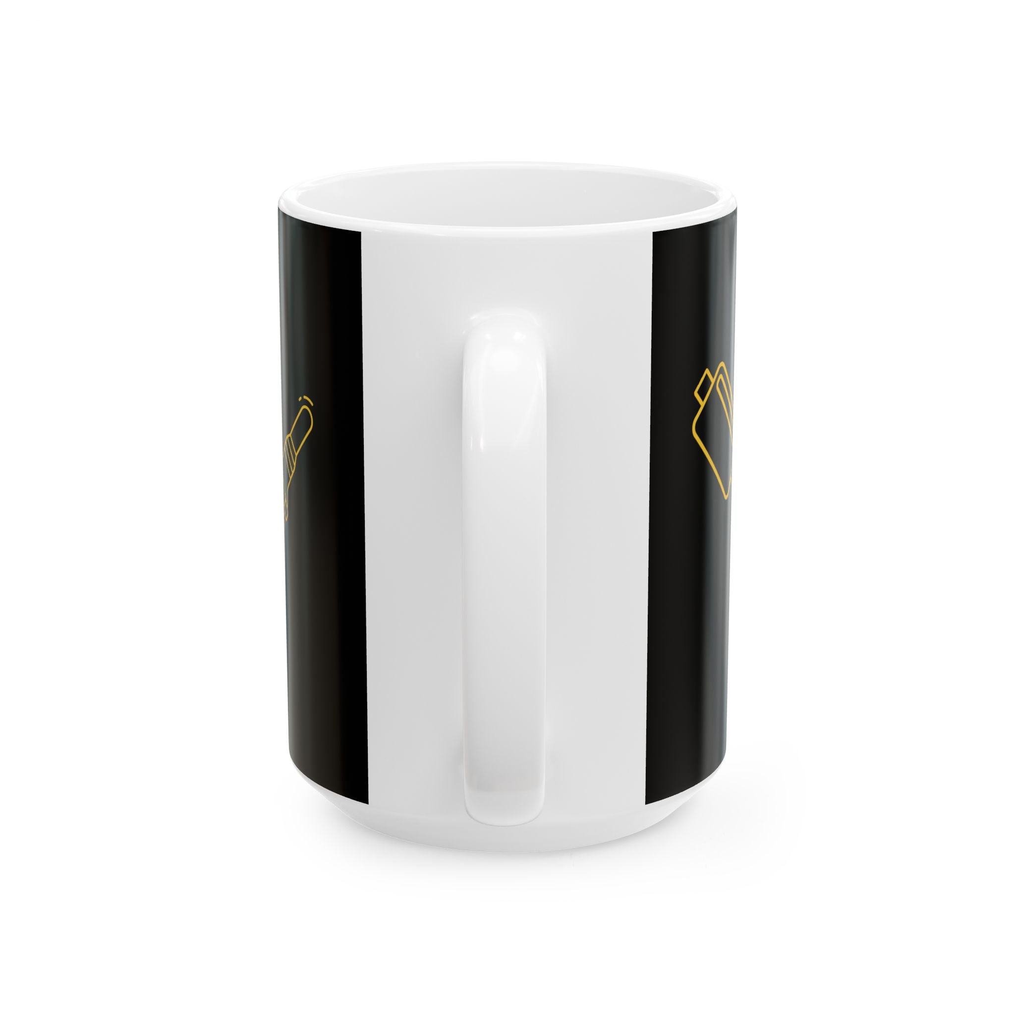 Drive With Pride Ceramic Mug – Yellow Emblem (11oz/15oz)