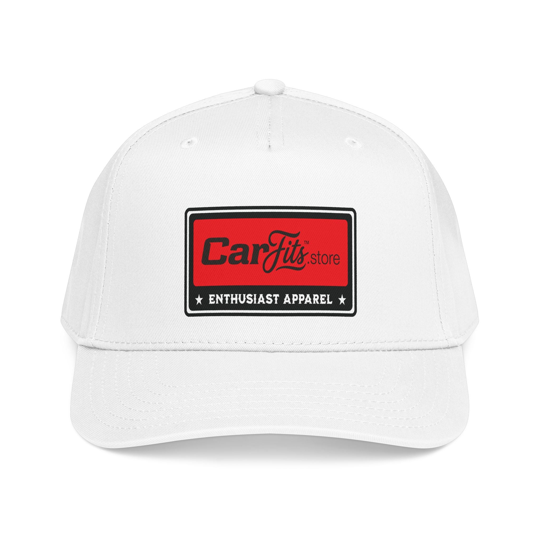 CarFits Vintage Patch Baseball Cap — Enthusiast Apparel Mid-Profile Hat