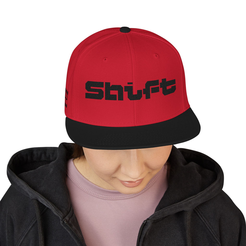Embroidered 'Shift' Snapback Hat — Motorsport Logos