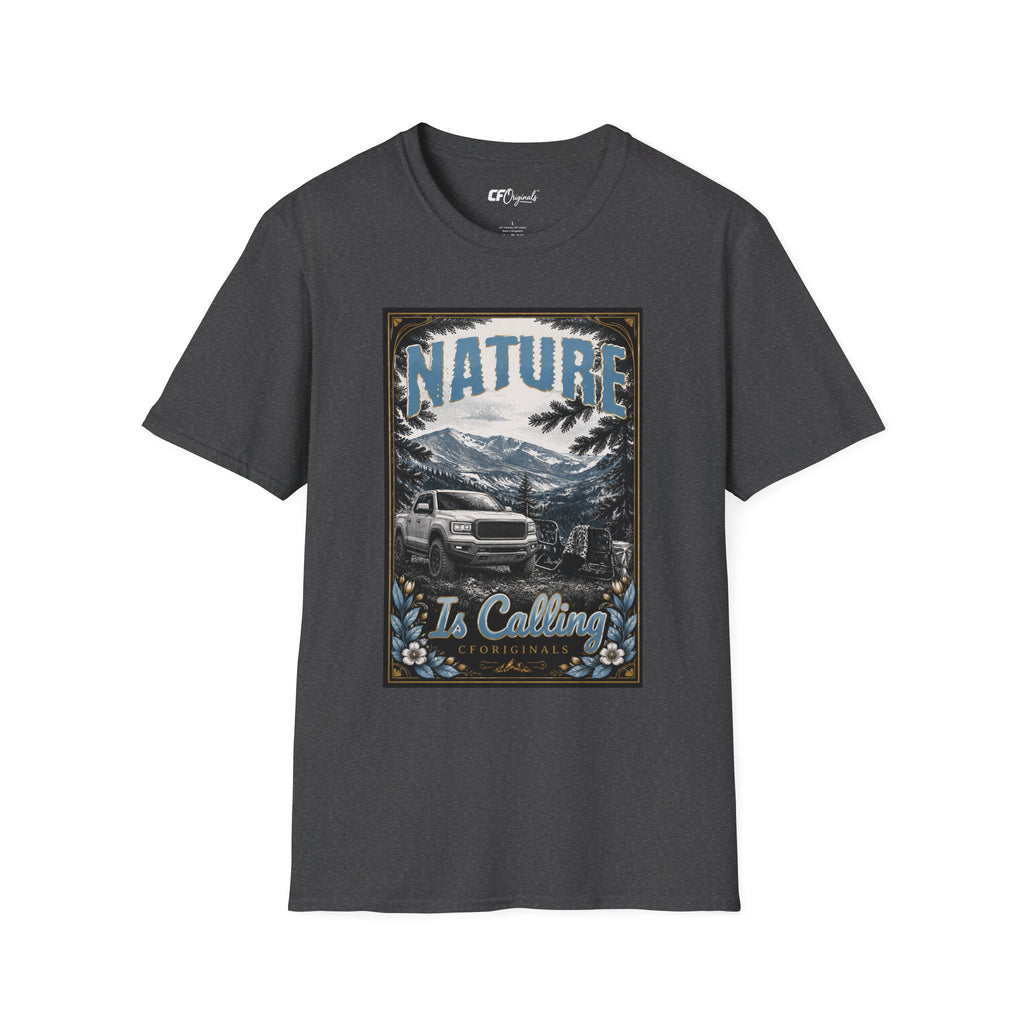 Vintage Mountain Truck T-Shirt — 'Nature' Graphic
